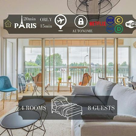 Appart'Hotel Luminous Vue Seine- Paris 15Min Juvisy-sur-Orge Exteriér fotografie